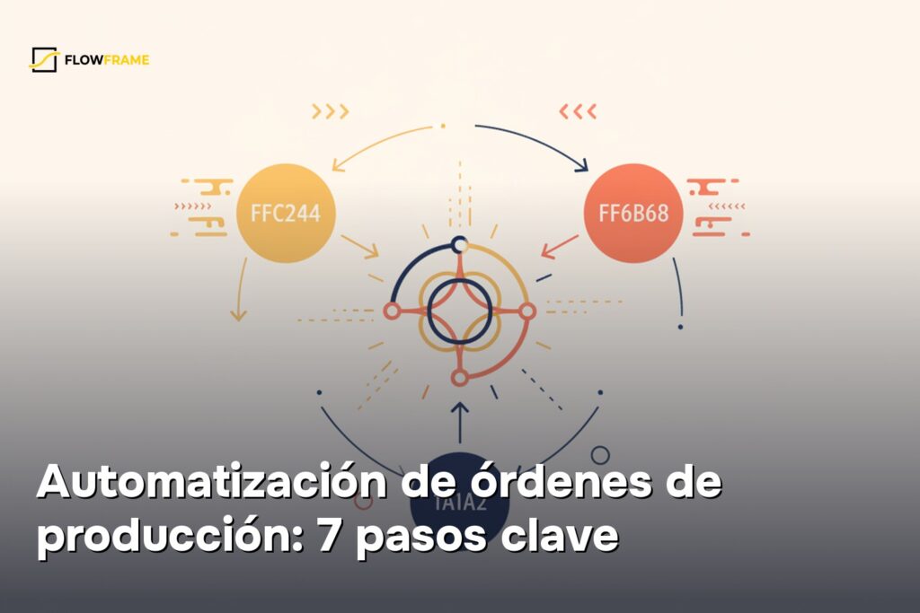 Automatización de órdenes de producción: 7 pasos clave