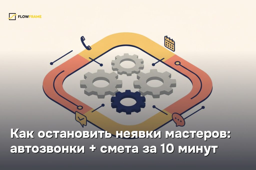 Как остановить неявки мастеров: автозвонки + смета за 10 минут